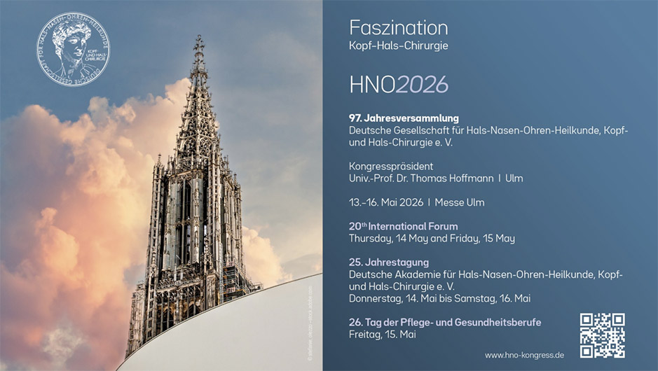 Kongress Ulm 2026 - Spanisch-Deutsche Gesellschaft für Hals-Nasen-Ohren-Heilkunde, Kopf- und Halschirurgie in 81377 München